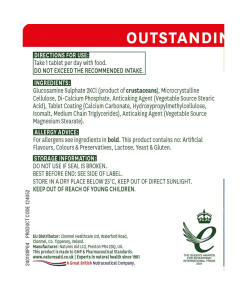 Natures Aid - Glukosamiinisulfaatti 1500 mg (90 tablettia) - Image 2