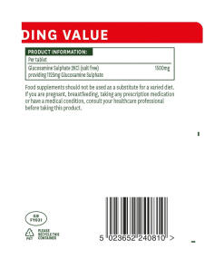Natures Aid - Glukosamiinisulfaatti 1500 mg (90 tablettia) - Image 3
