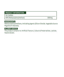 Natures Aid - MSM 1000 mg (90 tablettia) - Image 2