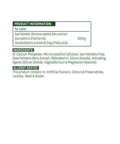 Natures Aid - Vakioidut sahapalmu-uutetabletit 500 mg (90 tablettia) - Image 2