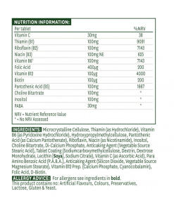 Natures Aid - Natures Aid B-vitamiinikompleksi 100 (60 tablettia) - Image 2