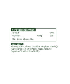 Natures Aid - Natures Aid B1-vitamiini 100 mg (90 tablettia) - Image 2
