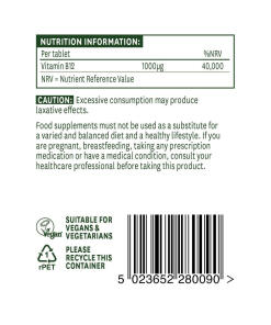 Natures Aid - Natures Aid B12-vitamiini (90 tablettia) - Image 3