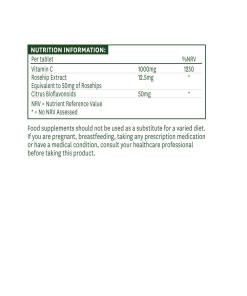 Natures Aid - Natures Aid C-vitamiini 1000 mg, vähähappoinen (90 tablettia) - Image 2