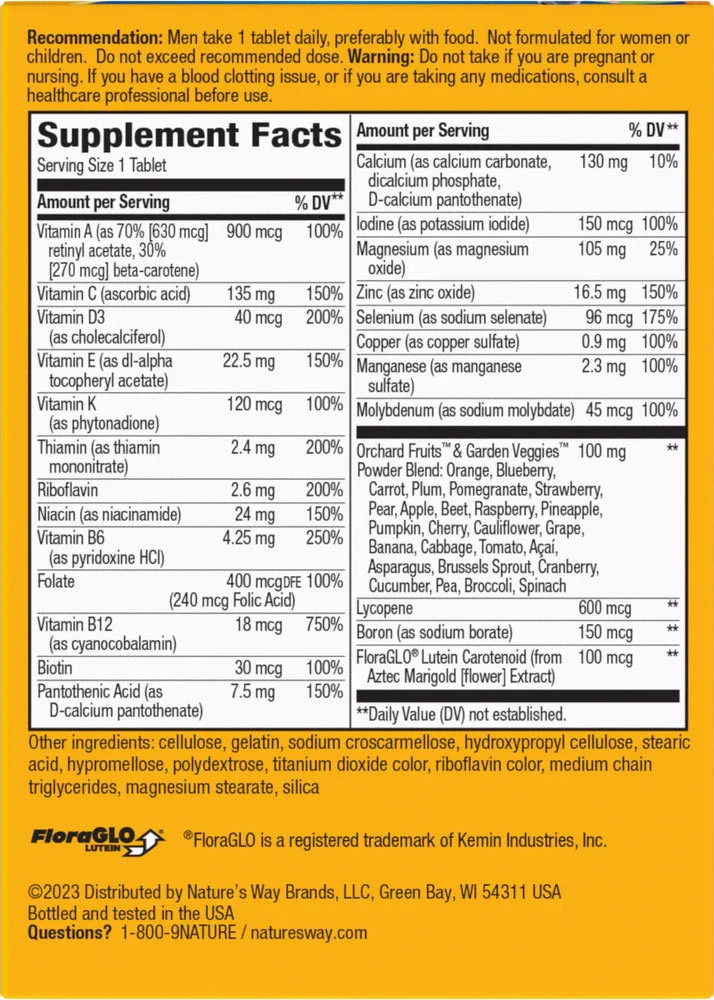 Nature's Way - Alive!® Miesten täydellinen monivitamiini (130 tablettia) - Image 2