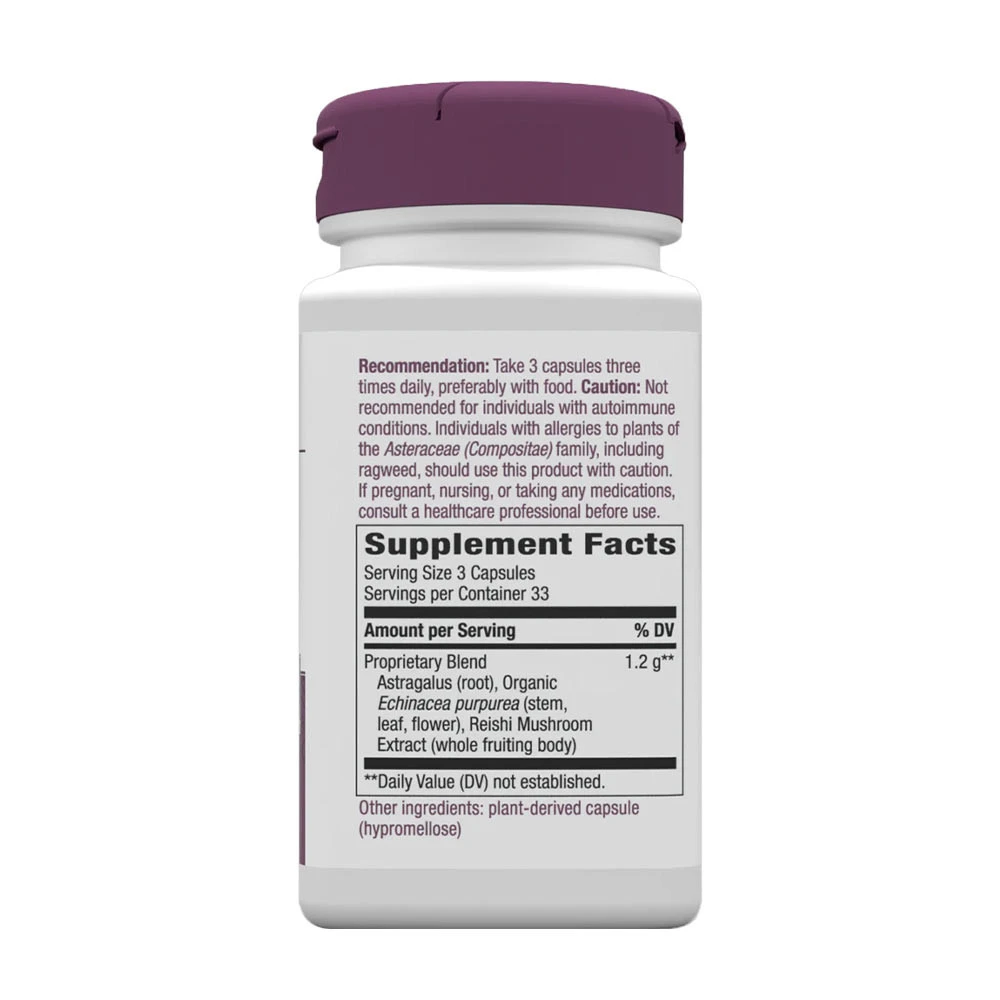 Nature's Way - Echinacea, astragalus ja reishi 100 kapselia - Image 2