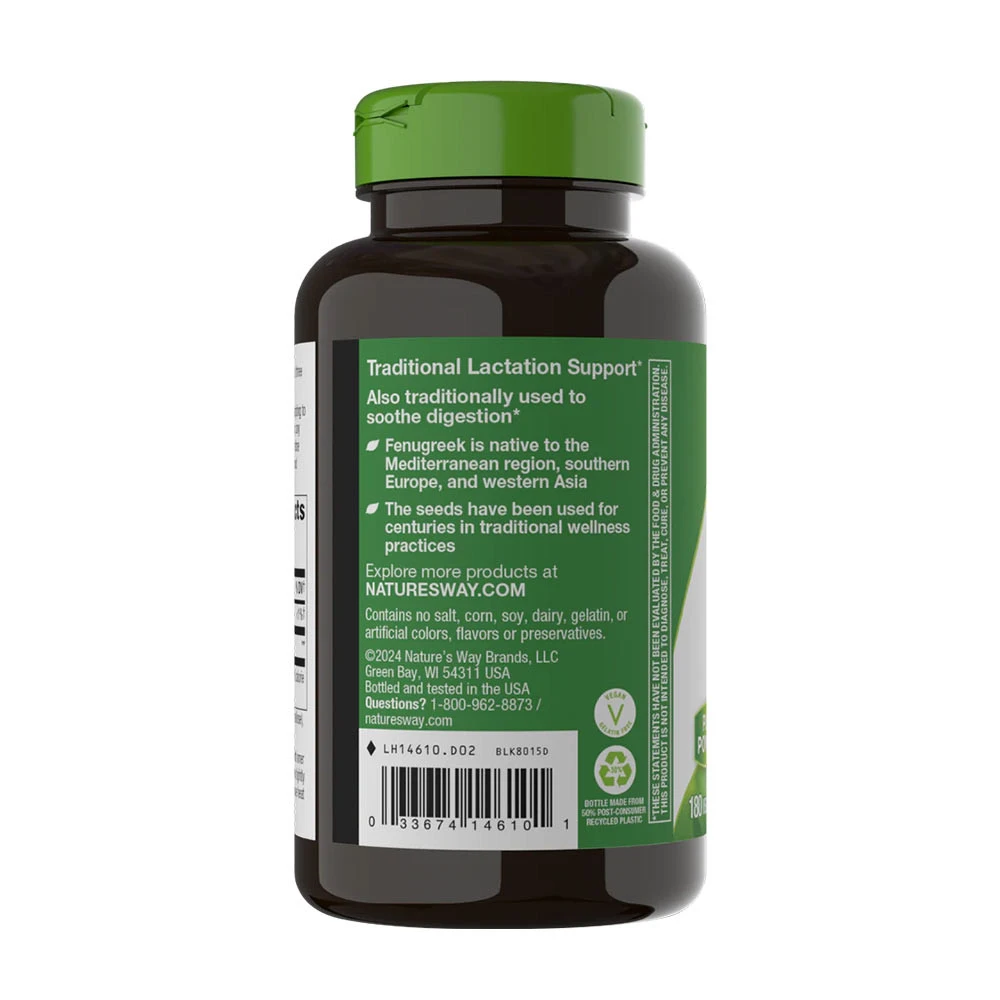 Nature's Way - Fenugreek-siemen (180 kapselia) - Image 3