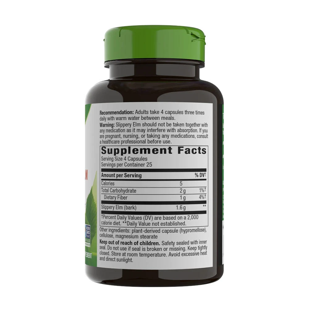 Nature's Way - Slippery Elm Bark (100 kapselia) - Image 2