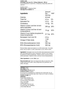 1100mg uden smag - 250 ml.