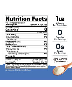 Nutricost - Nutricostin Alluloosimakeutusjauhe (454 g) - Image 2