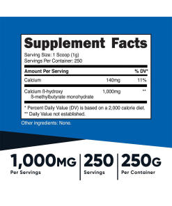 Nutricost HMB-jauhe (250 g) - Image 2