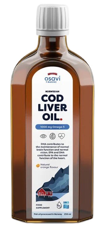 OSAVI Norwegian Cod Liver Oil 1000 mg Omega 3