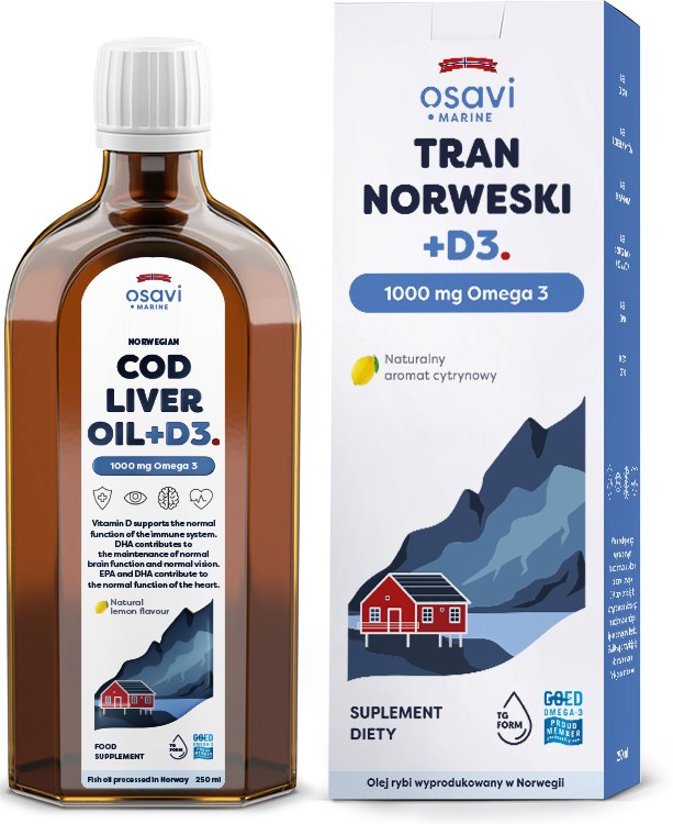 OSAVI Norwegian Cod Liver Oil +D3