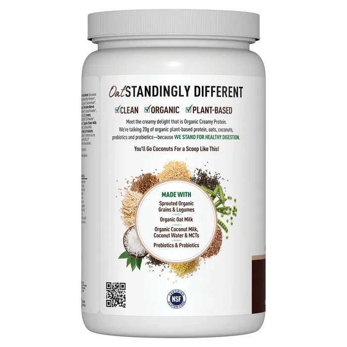 Luomukermainen proteiini kauramaidolla, suklaabrownie - 920g - Image 3