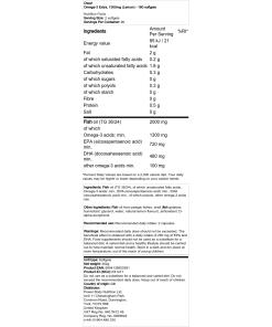 1300 mg (Citron) - 180 bløde kapsler