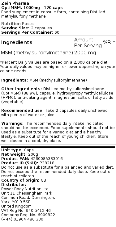 1000mg - 120 kapsler