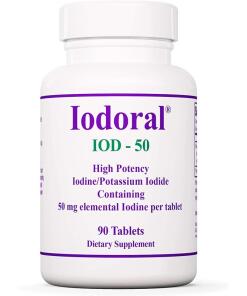 Optimox Corporation Iodoral (jodi ja kaliumjodidi) 50 mg, 90 tablettia - Image 2