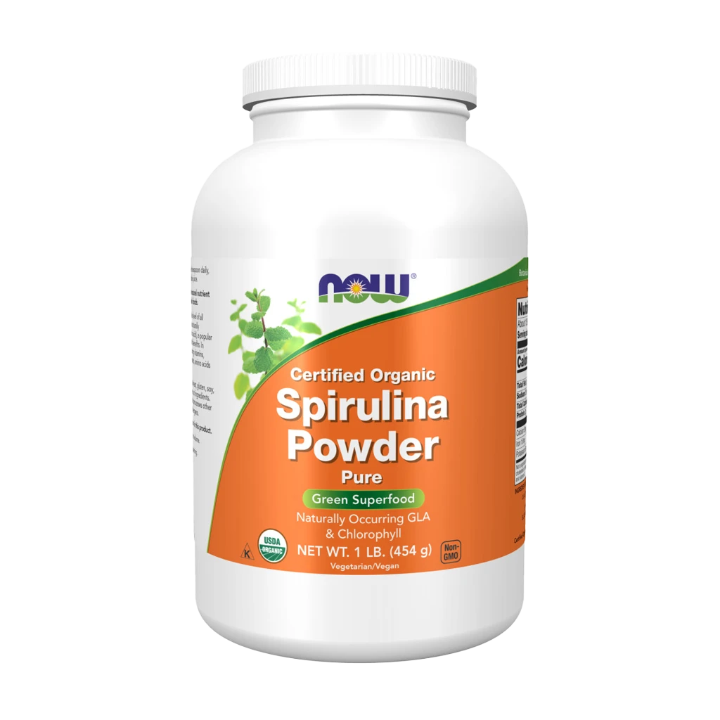 NOW Foods - Luomu Spirulina-jauhe - Image 2