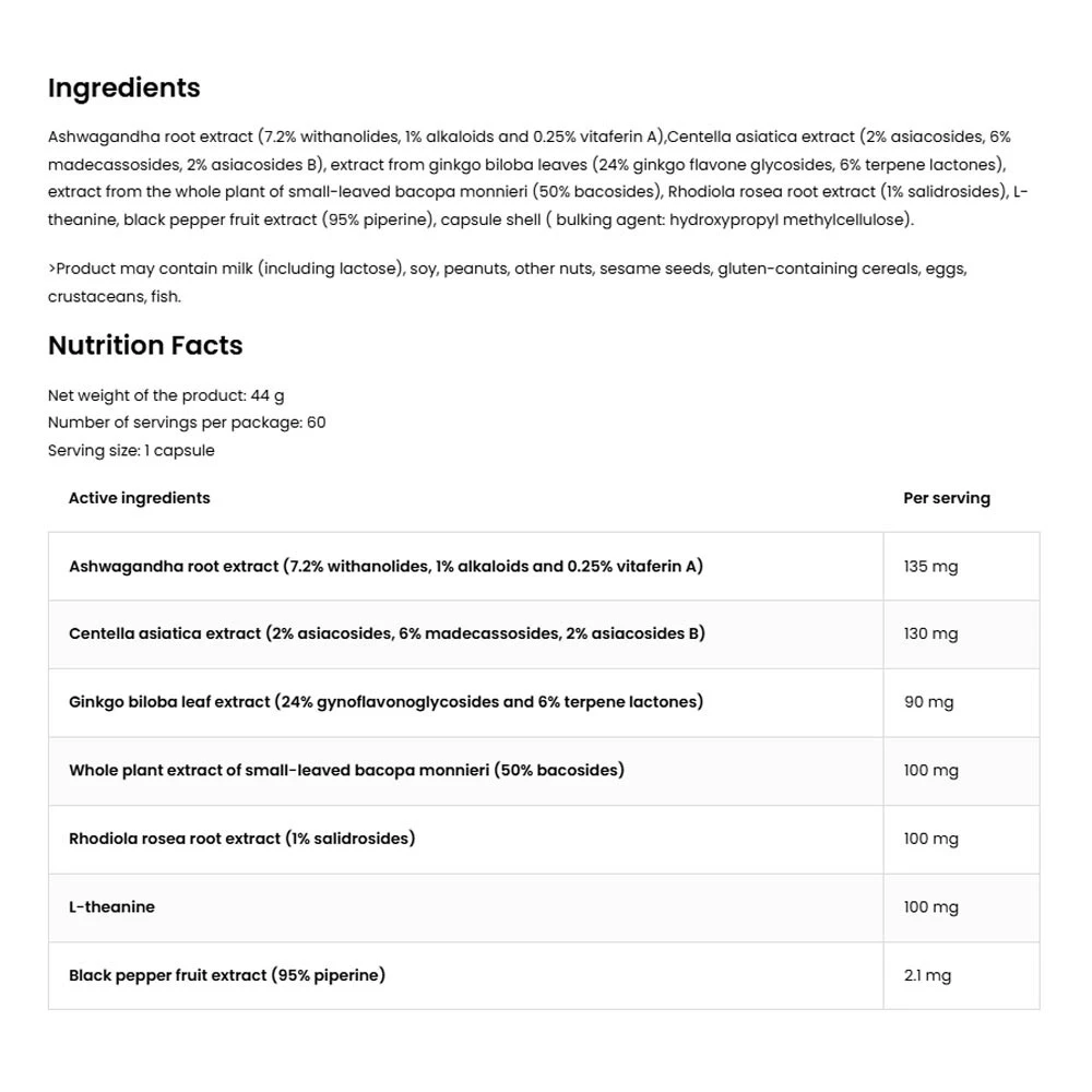 OstroVit - Adaptoiden Tuki (60 kapselia) - Image 2