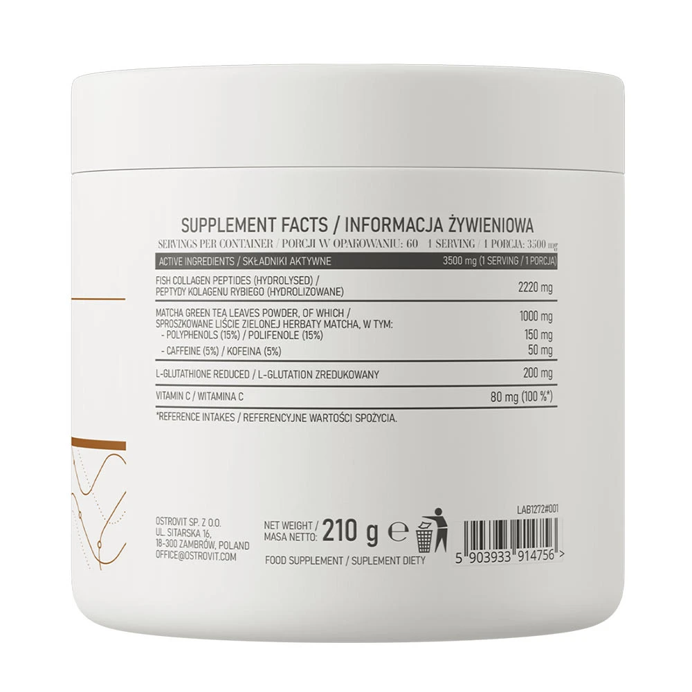 OstroVit - Kollageeni + Matcha (210 g) - Image 2