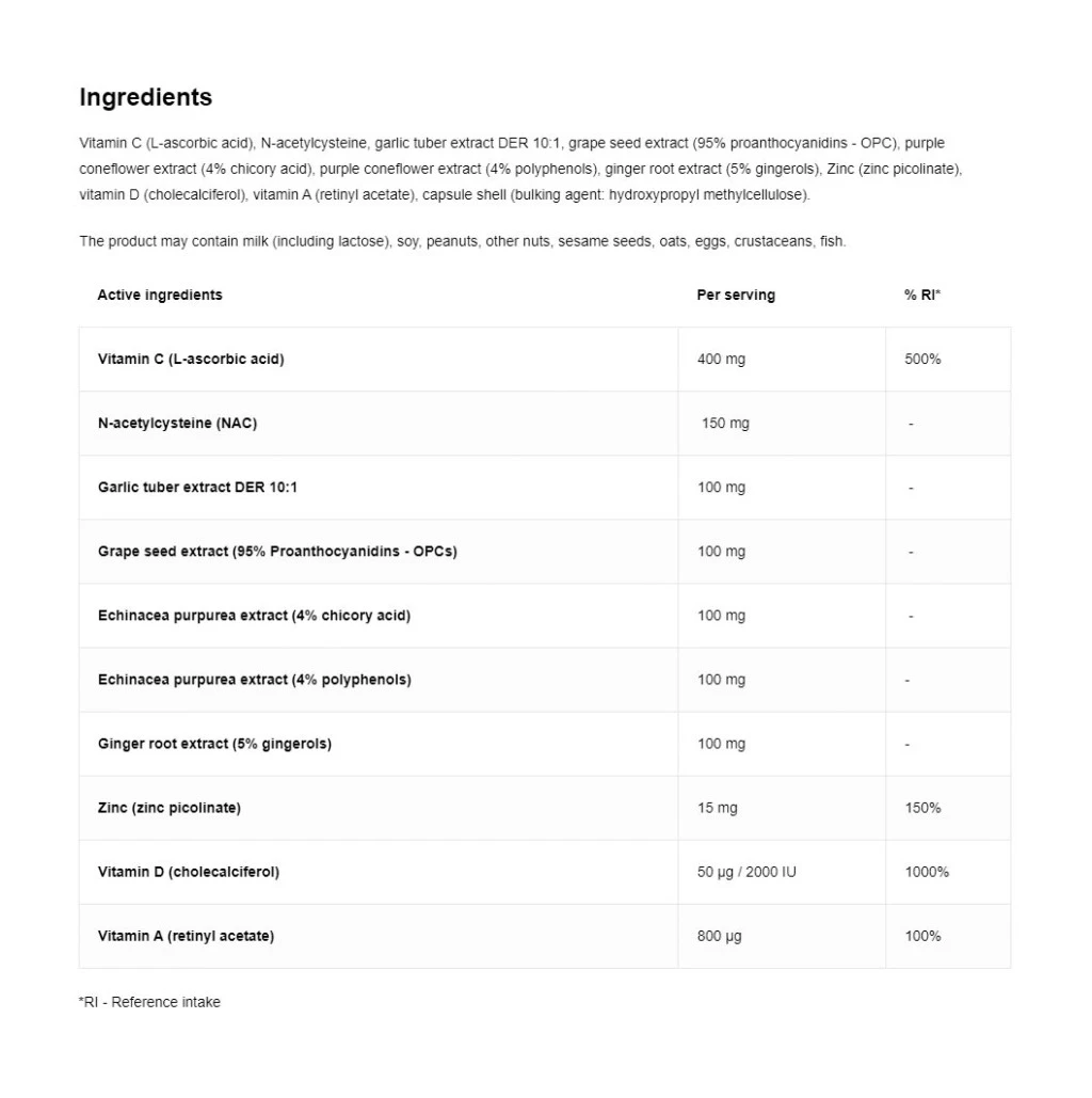 OstroVit - Immune Aid (90 kapselia) - Image 2