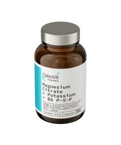 OstroVit Pharma Magnesiumsitraatti + Kalium + B6 P-5-P (90 kapselia) - Image 3
