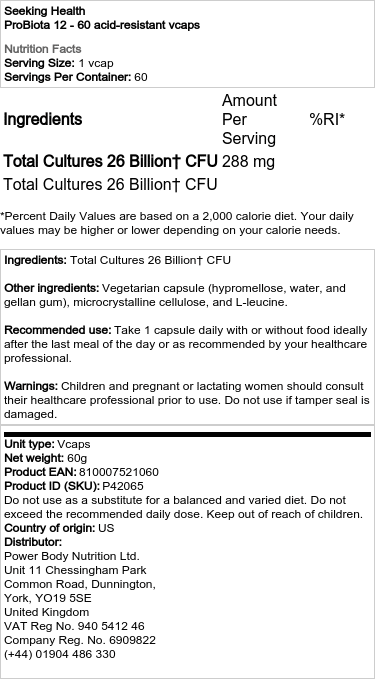 Probiota 12 - 60 syöjäresistenttiä kapselia - Image 2