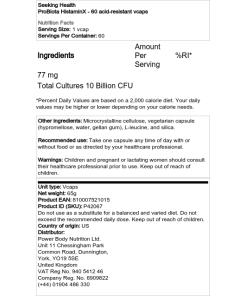 ProBiota HistaminX - 60 enteropäällysteistä kapselia - Image 2