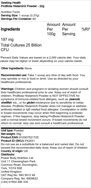 Probiota HistaminX Jauhe - 22g - Image 2