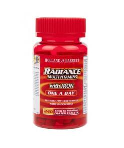 Radiance Multivitaminer med jern One a Day - 240 tabs (EAN 5017174029350)