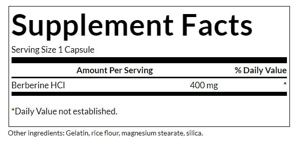 Berberiini, 400 mg - 60 kapselia - Image 2
