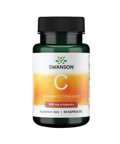 SWANSON Witamina C1000 + dzika ró¿a 30 kaps