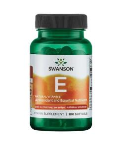 SWANSON Witamina E Naturalna 200IU 100kaps