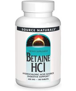 Source Naturals Betaiini HCl 650 mg, 180 tablettia - Image 2