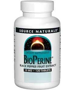 Source Naturals BioPerine 10 mg, 120 kasvisperäistä tablettia - Image 2