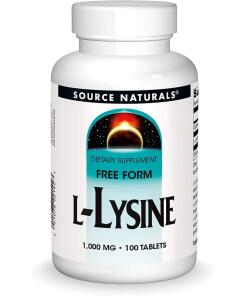 Source Naturals L-lysiini 1000 mg, 100 tablettia - Image 2