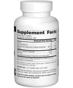 Source Naturals Magnesiummalaatti 1250 mg, 360 tablettia - Image 3