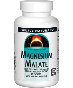 Source Naturals Magnesiummalaatti 1250 mg, 90 tablettia - Image 2