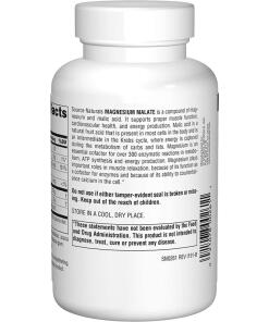 Source Naturals Magnesiummalaatti 1250 mg, 90 tablettia - Image 4