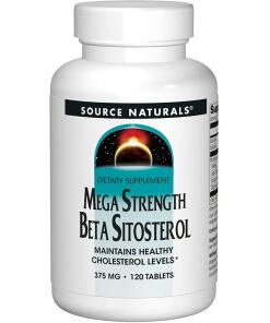 Source Naturals Mega Strength Beta-Sitosteroli 375 mg, 120 kasvisperäistä tablettia - Image 2