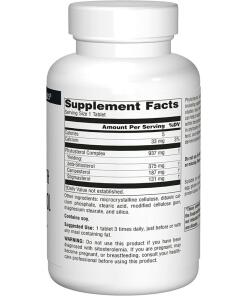 Source Naturals Mega Strength Beta-Sitosteroli 375 mg, 120 kasvisperäistä tablettia - Image 4