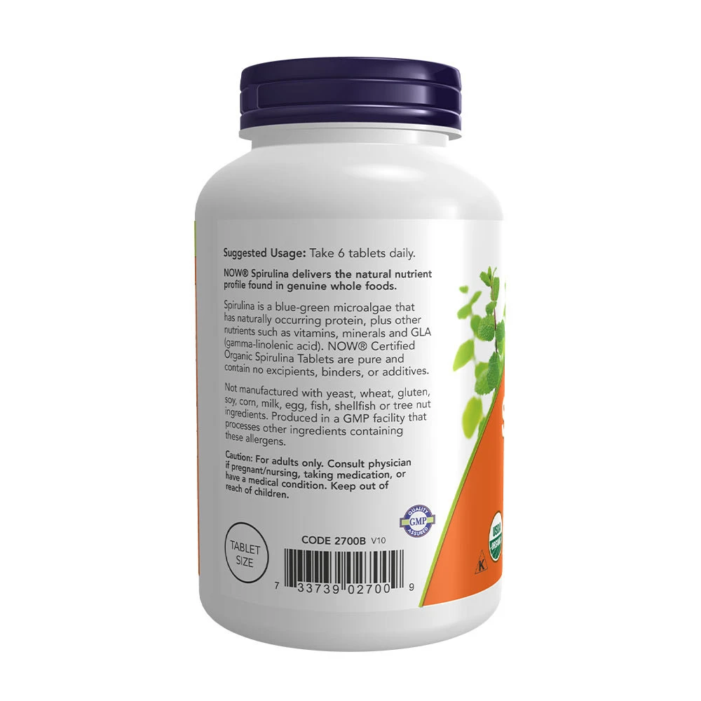 Luomu Spirulina, 500 mg - 500 tablettia - Image 3