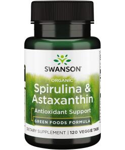 Spirulina ja astaksantiini, luomu - 120 kasviperäistä tablettia - Image 2