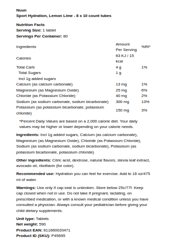 Citron Lime - 8 x 10 tællingsrør