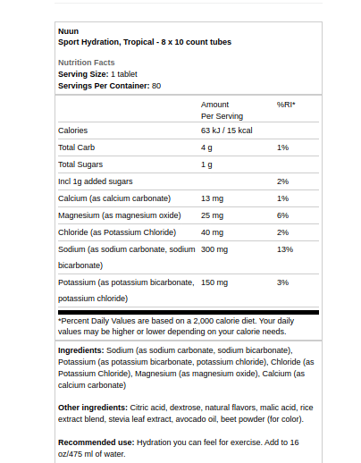 Tropisk - 8 x 10 tælle rør