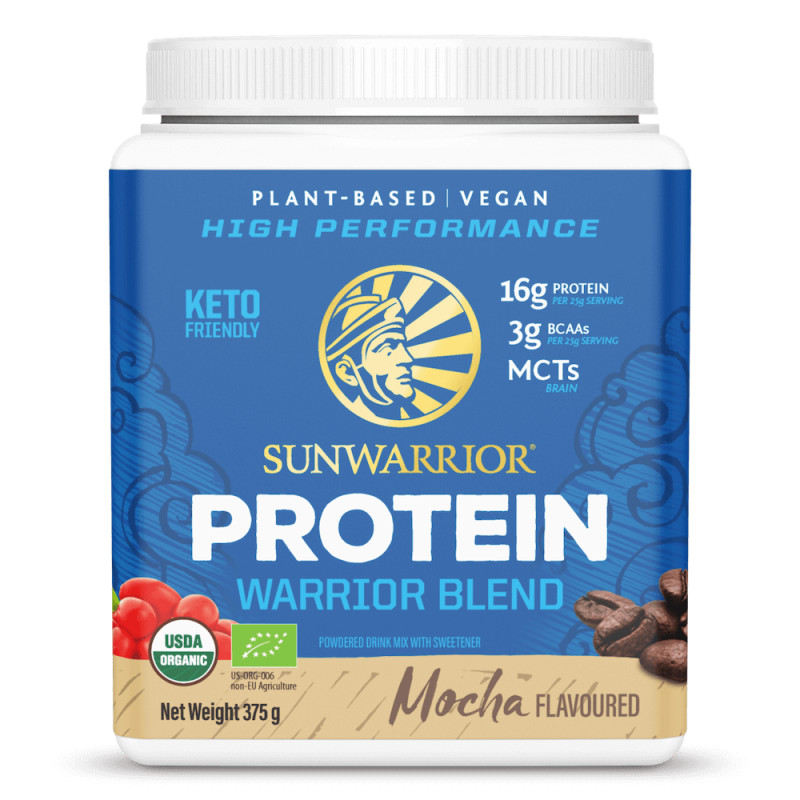 Sunwarrior - Proteiinisekoitus Luomu Mocha, Jauhe 375 g