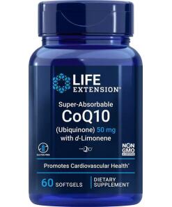 Super-Absorbable CoQ10 (Ubiquinone) with d-Limonene