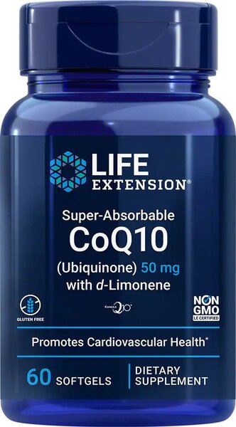 Super-Absorbable CoQ10 (Ubiquinone) with d-Limonene