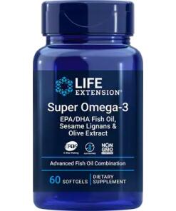 Super Omega-3 EPA/DHA with Sesame Lignans & Olive Extract - 60 softgels