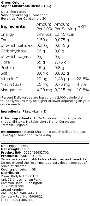 Super sienisekoitus - 100g - Image 2